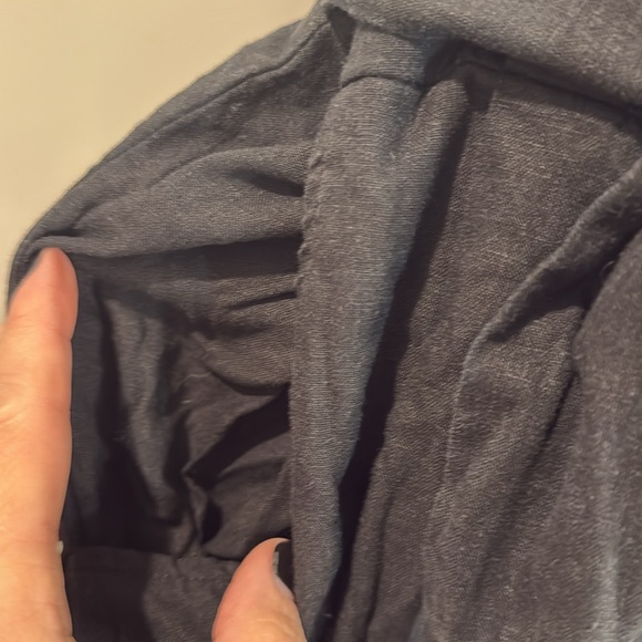 Madewell Tie-Waist Crop Wide-Leg Jumpsuit Blackberry 6 - Picture 9 of 16